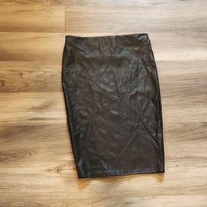 Rampage Pleather A Line Skirt